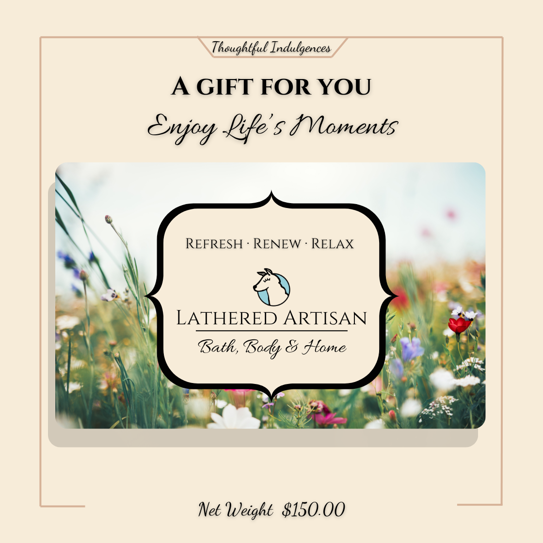 Wildflower Summer "Enjoy Life's Moments" Digital Gift Card