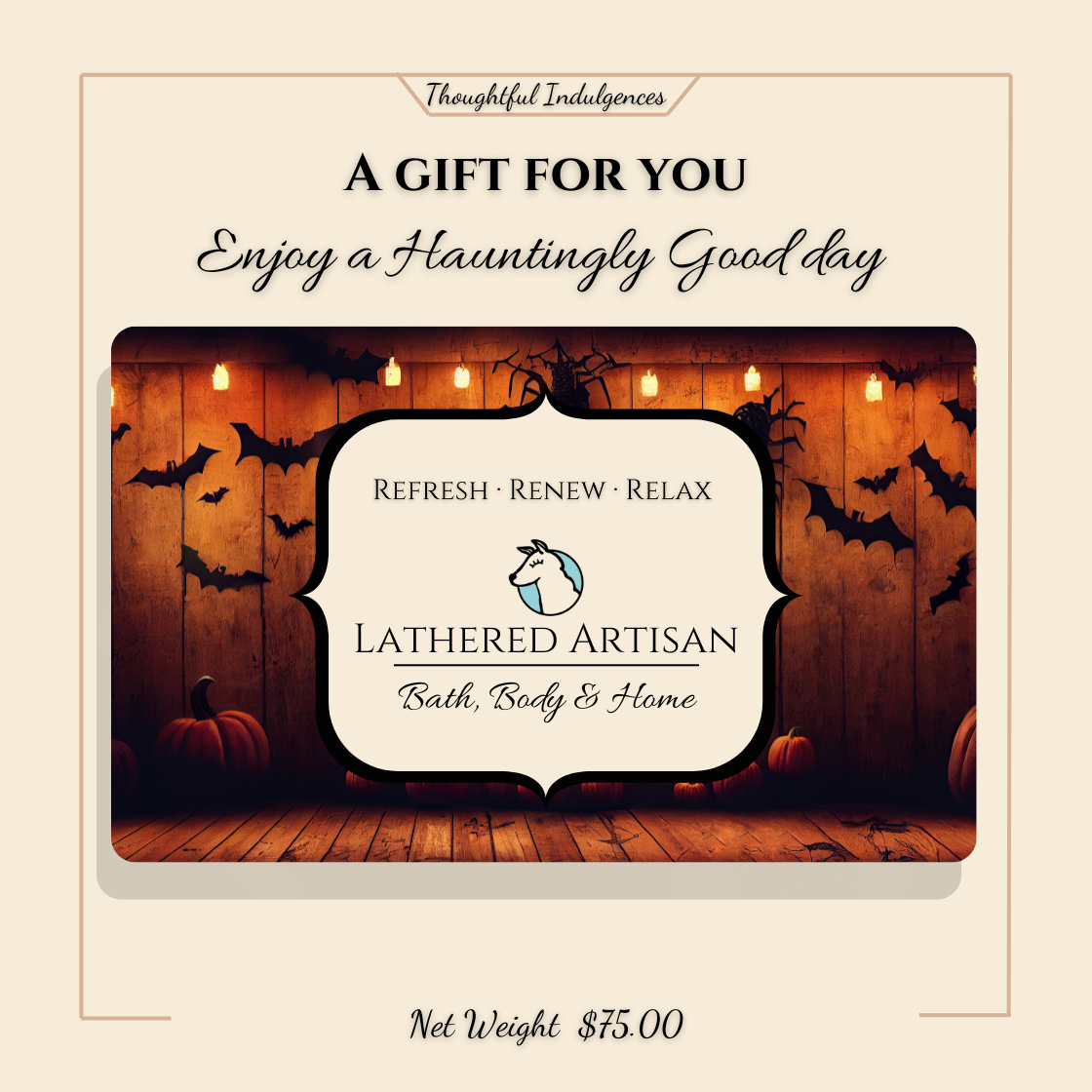 Halloween Treats "Enjoy a Hauntingly Good day" Digital Gift Card