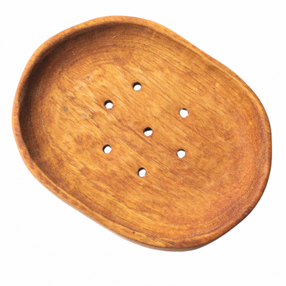 Spanish Cedar Oval | Natural Wooden | Soap Dish