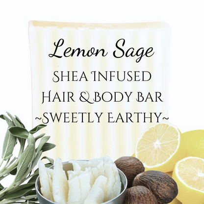 Lemon Sage | Shea Butter Bar Soap