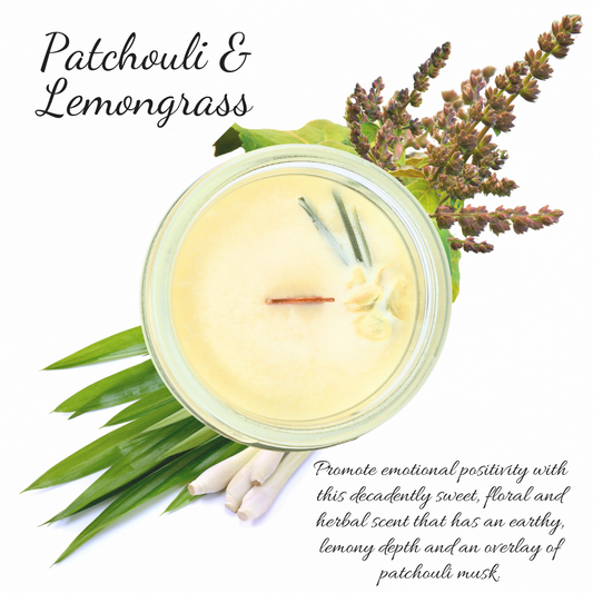 Patchouli & Lemongrass | Essential Oil | Candle