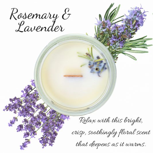 Rosemary & Lavender | Essential Oil | Candle